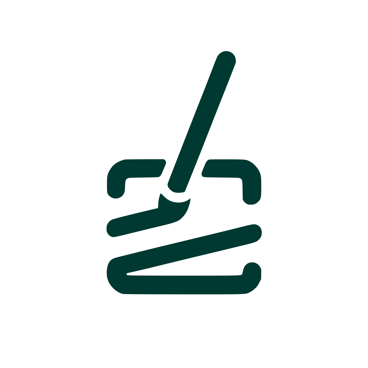 Mop Brush Logo #003932