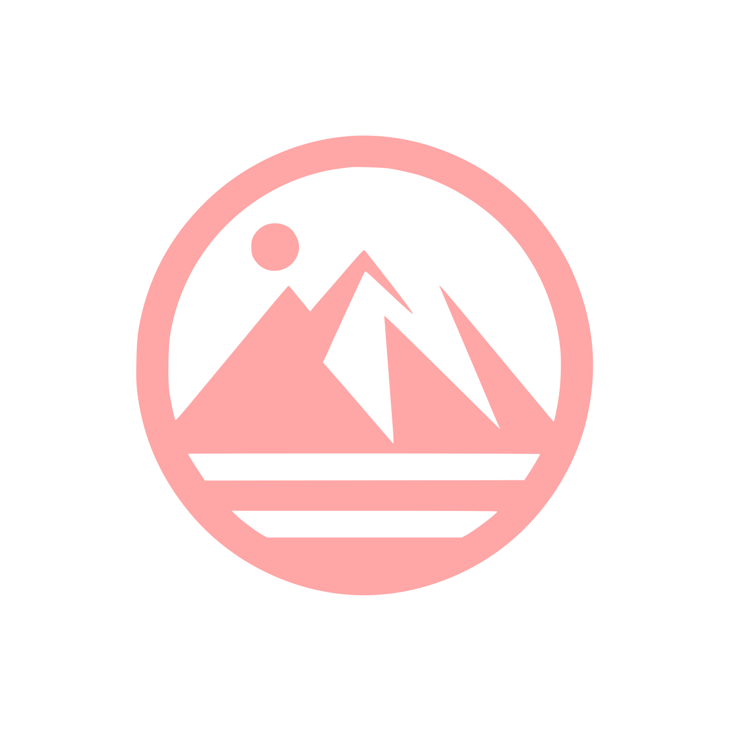 Mountain Circle Logo #ffa6a6