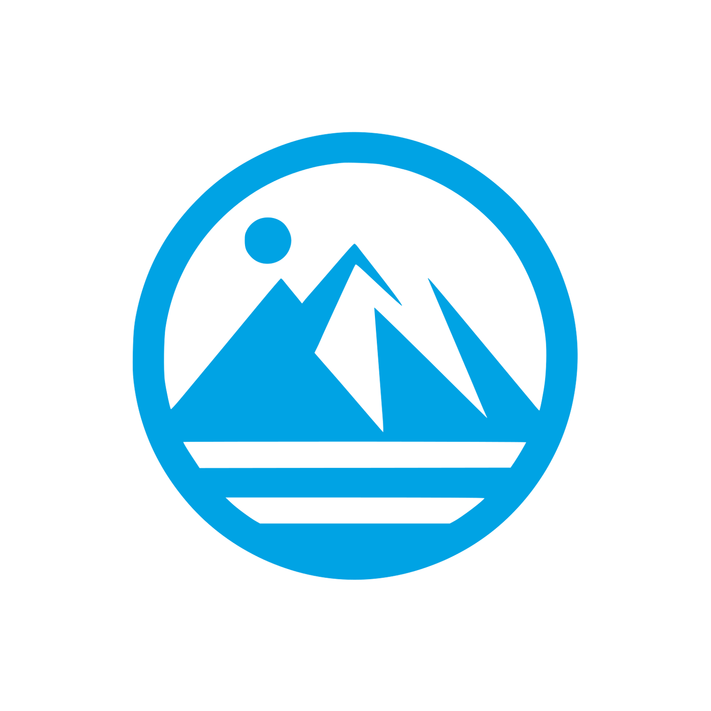 Mountain Circle Logo #00a3e4