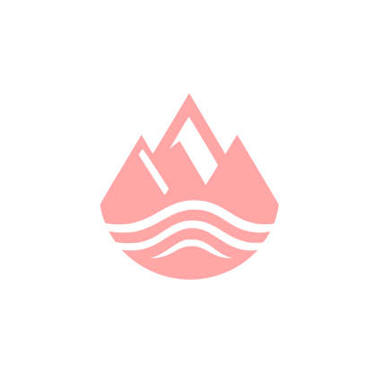 Mountain Water Logo #ffa6a6