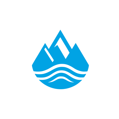 Mountain Water Logo #00a3e4