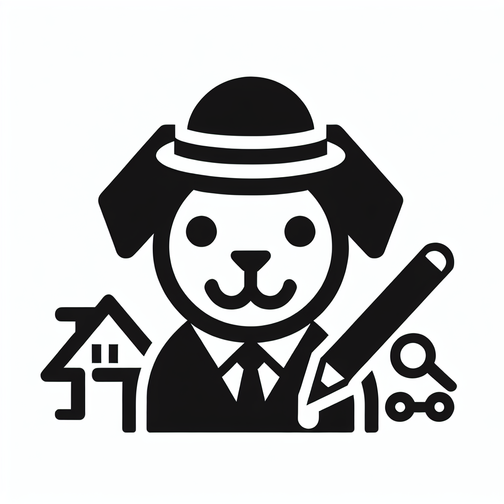 Dog Realtor Character Logo