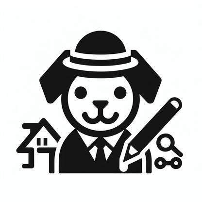 Dog Realtor Character Logo