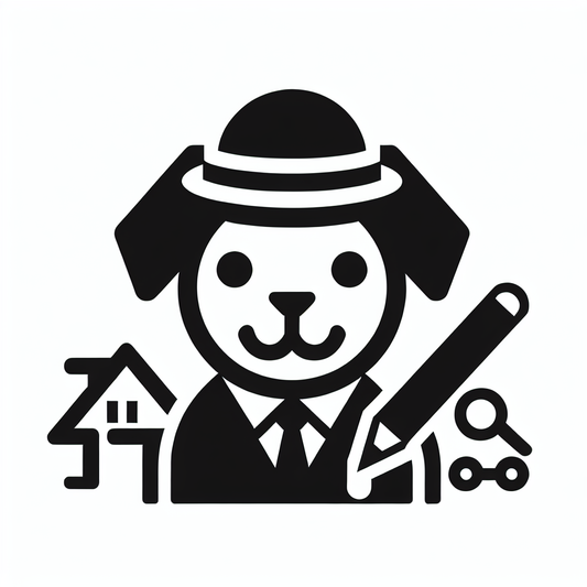Dog Realtor Character Logo
