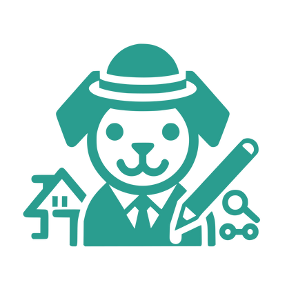 Dog Realtor Character Logo #2A9D8F