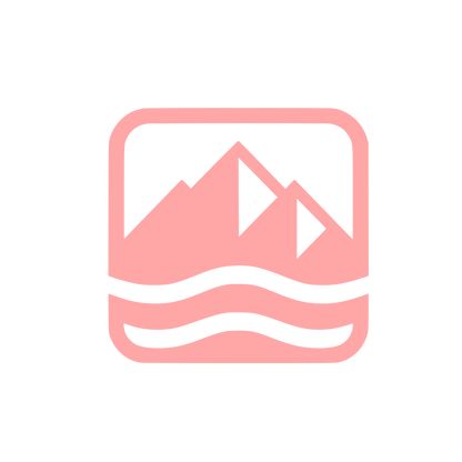 Mountain Range Logo #ffa6a6