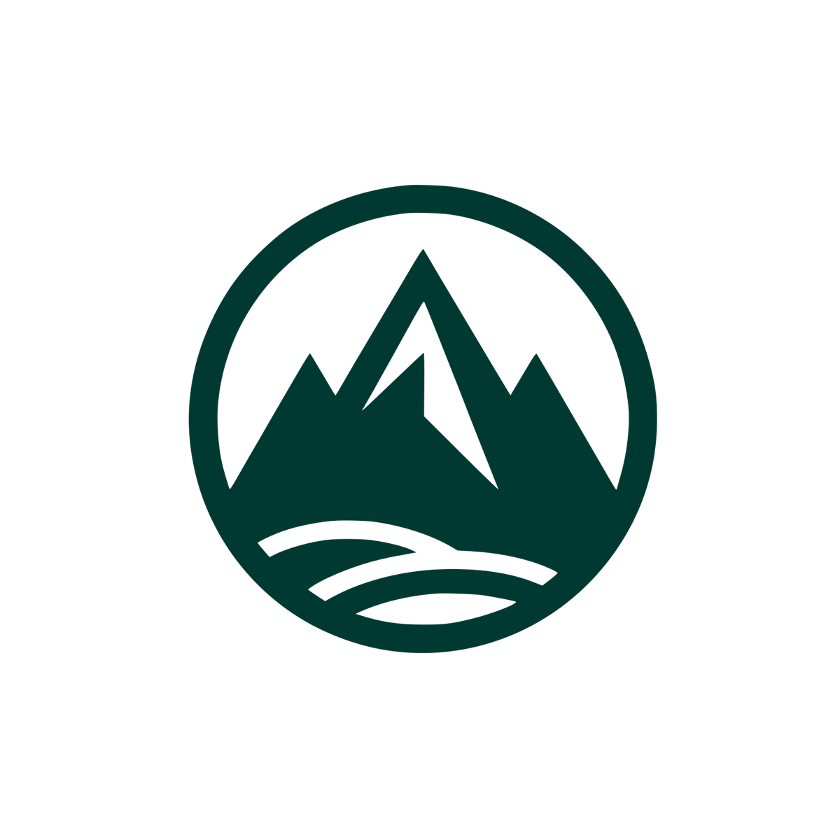 Mountain Range Logo #003932