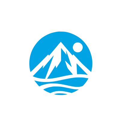 Mountain Landscape Logo #00a3e4