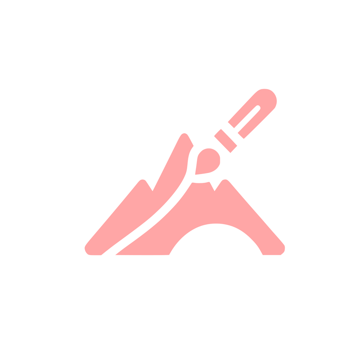 Mountain Knife Logo #ffa6a6