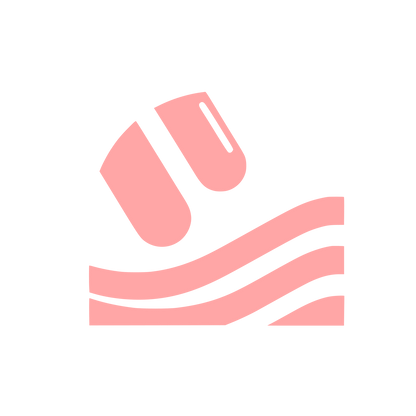 Abstract Wave Nail Logo #ffa6a6