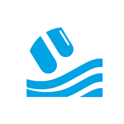 Abstract Wave Nail Logo #00a3e4