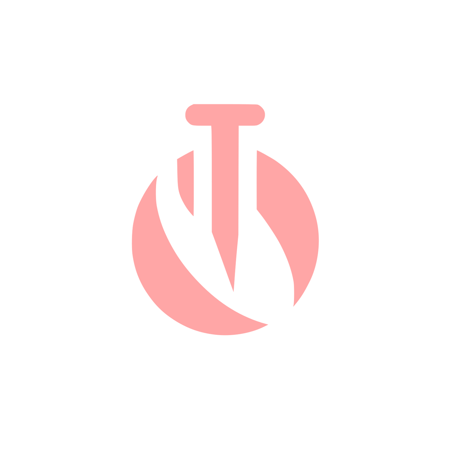 Monogram Circle Logo #ffa6a6
