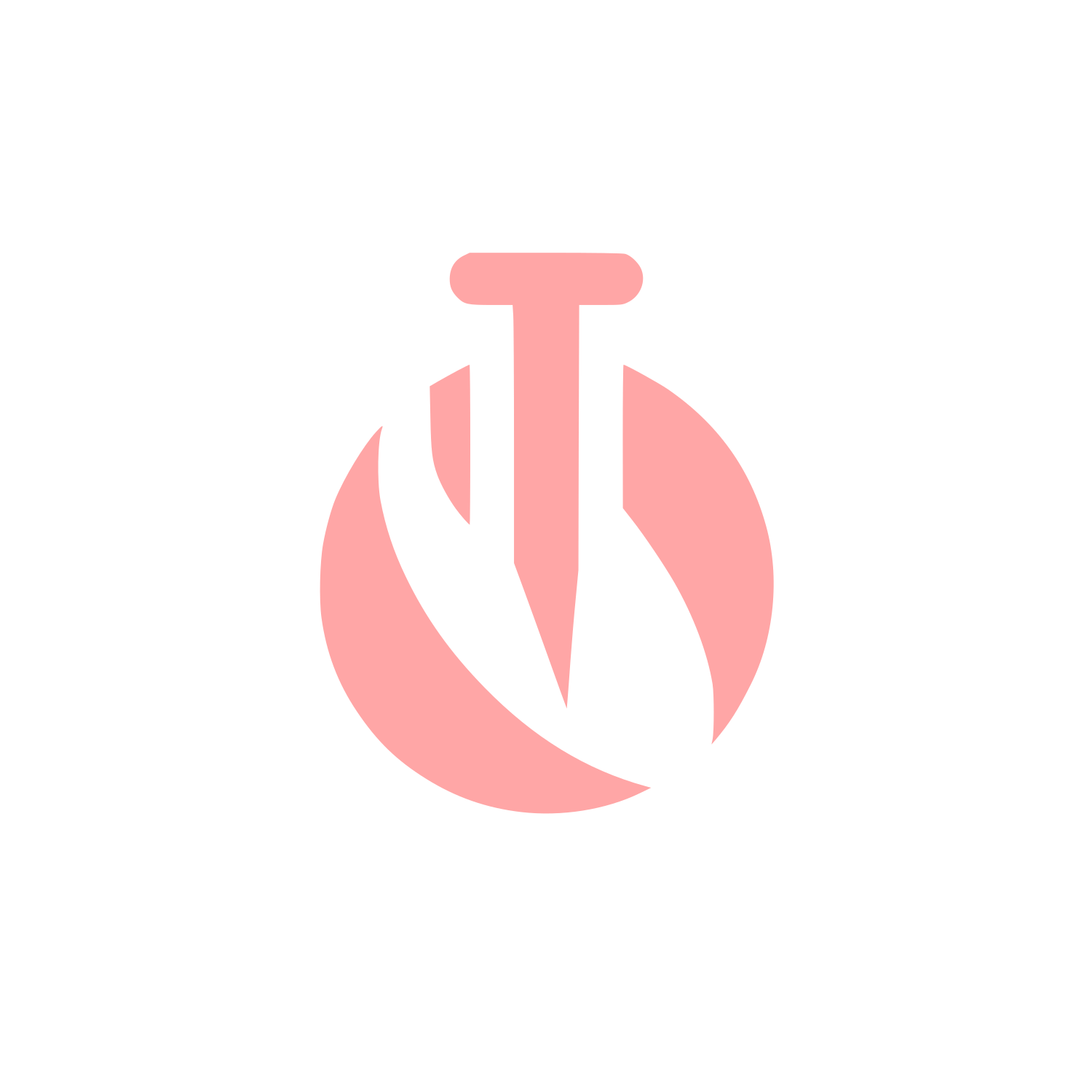 Monogram Circle Logo #ffa6a6