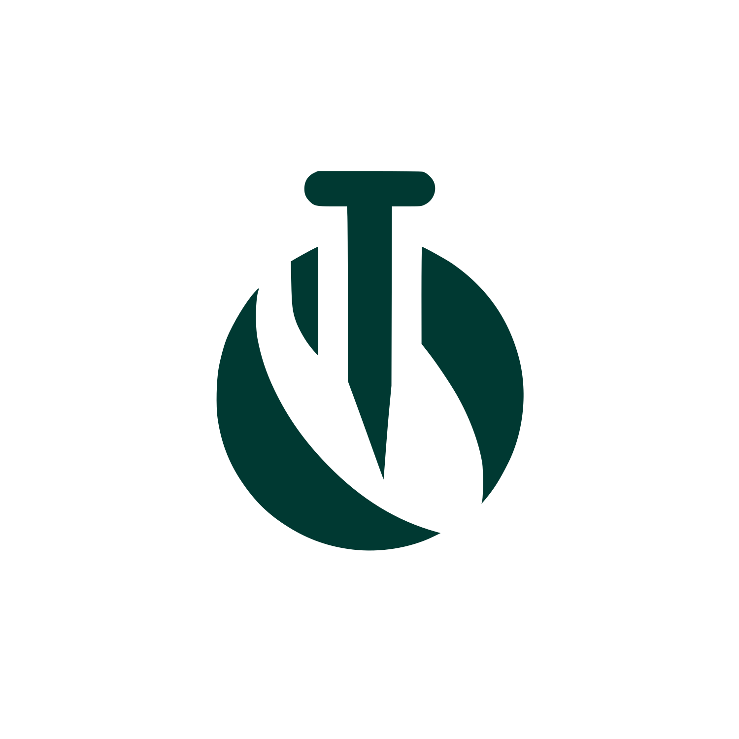 Monogram Circle Logo #003932