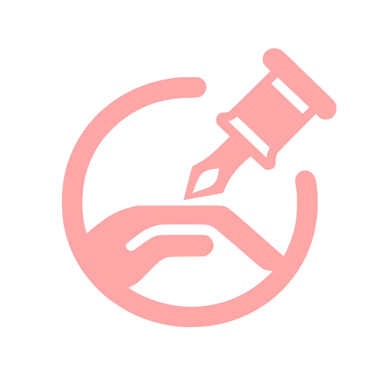 Beauty Hand Logo #ffa6a6