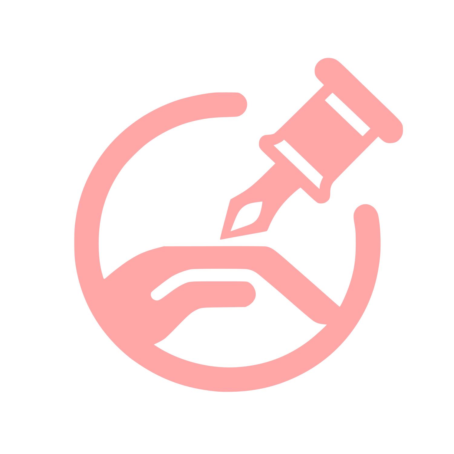 Beauty Hand Logo #ffa6a6