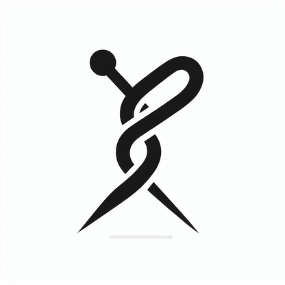 Abstract Needle Logo