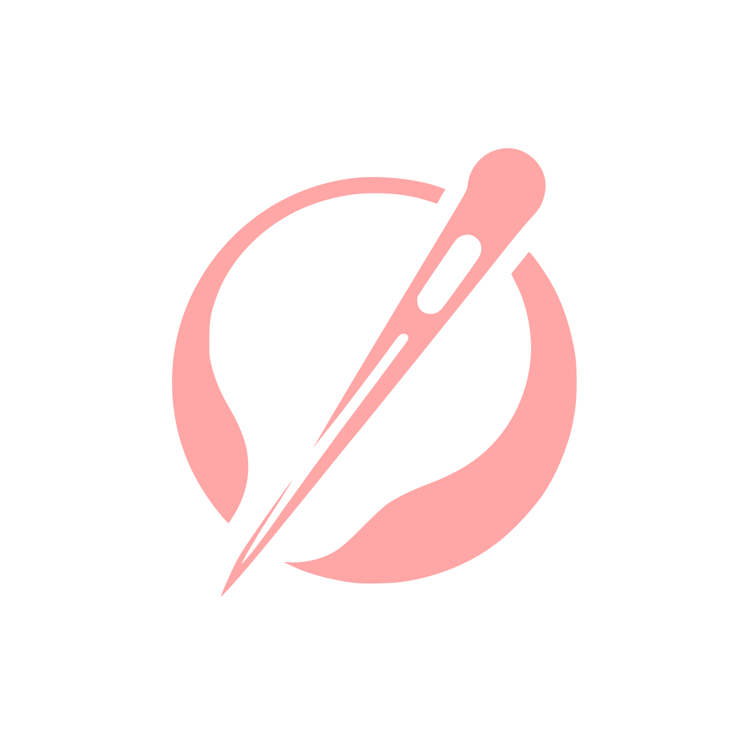 Art Needle Logo #ffa6a6