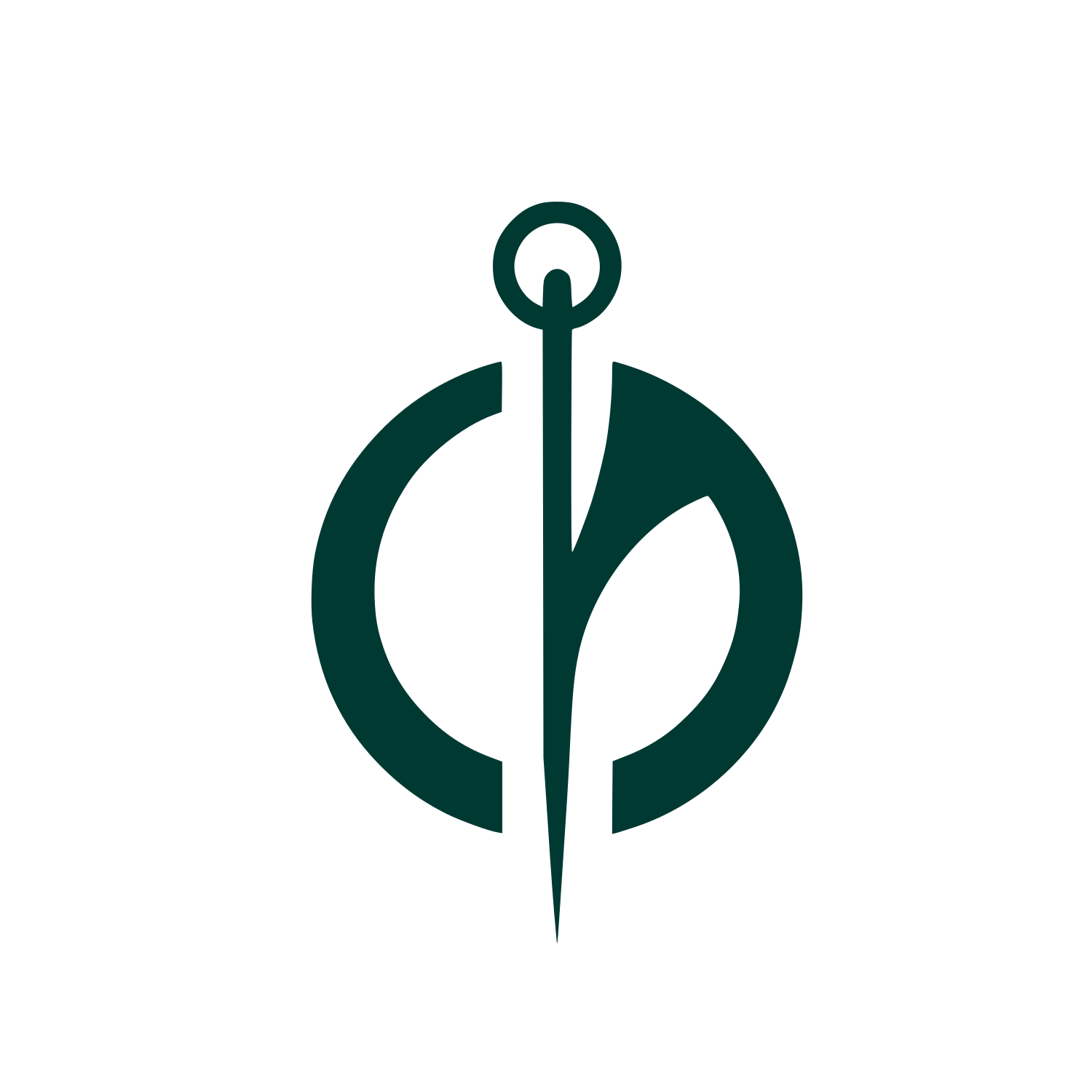 Needle Logo #003932