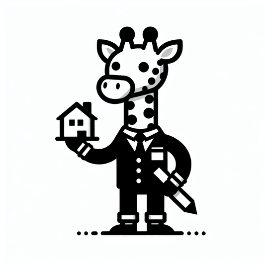 Giraffe in Suit Logo