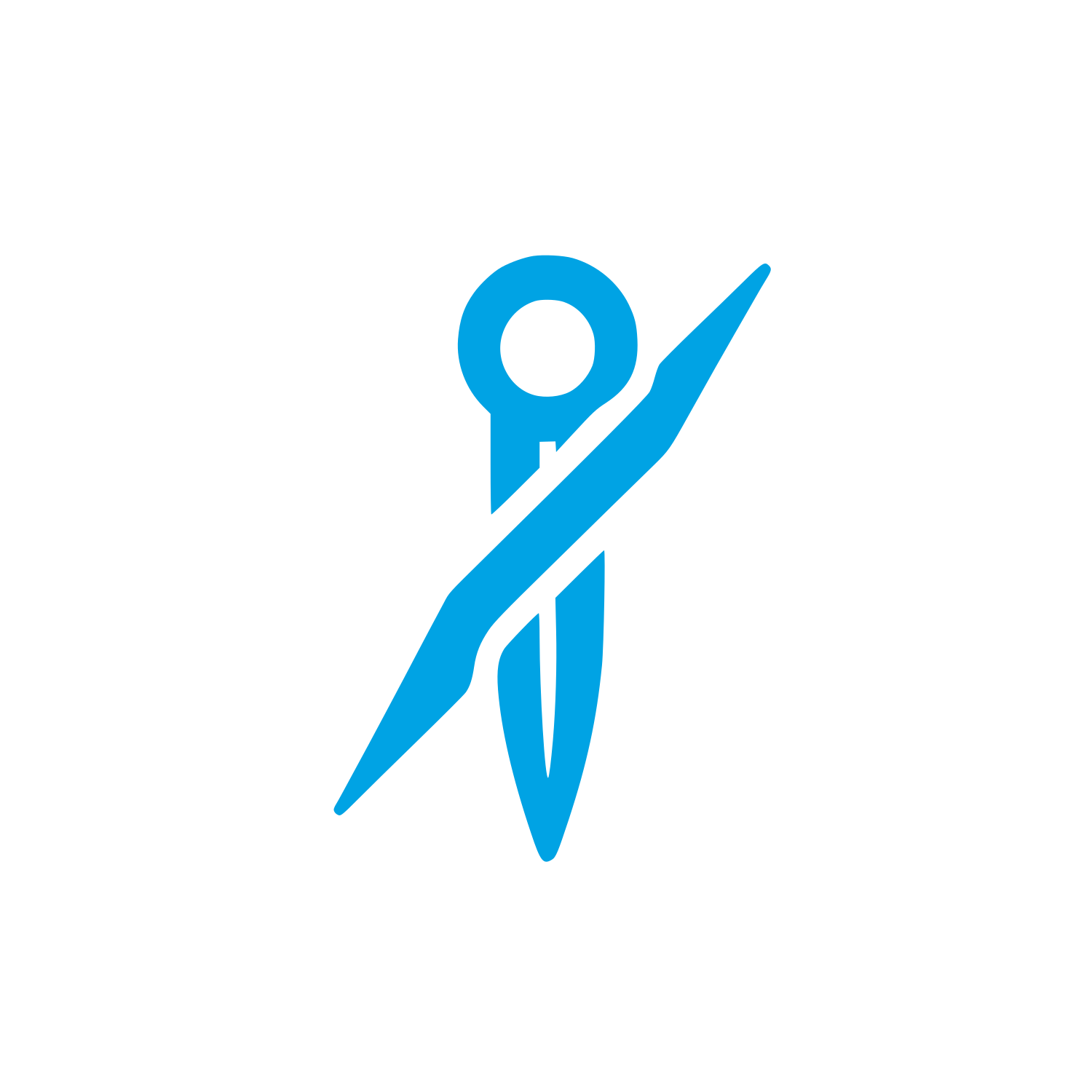 Rocket Logo #00a3e4