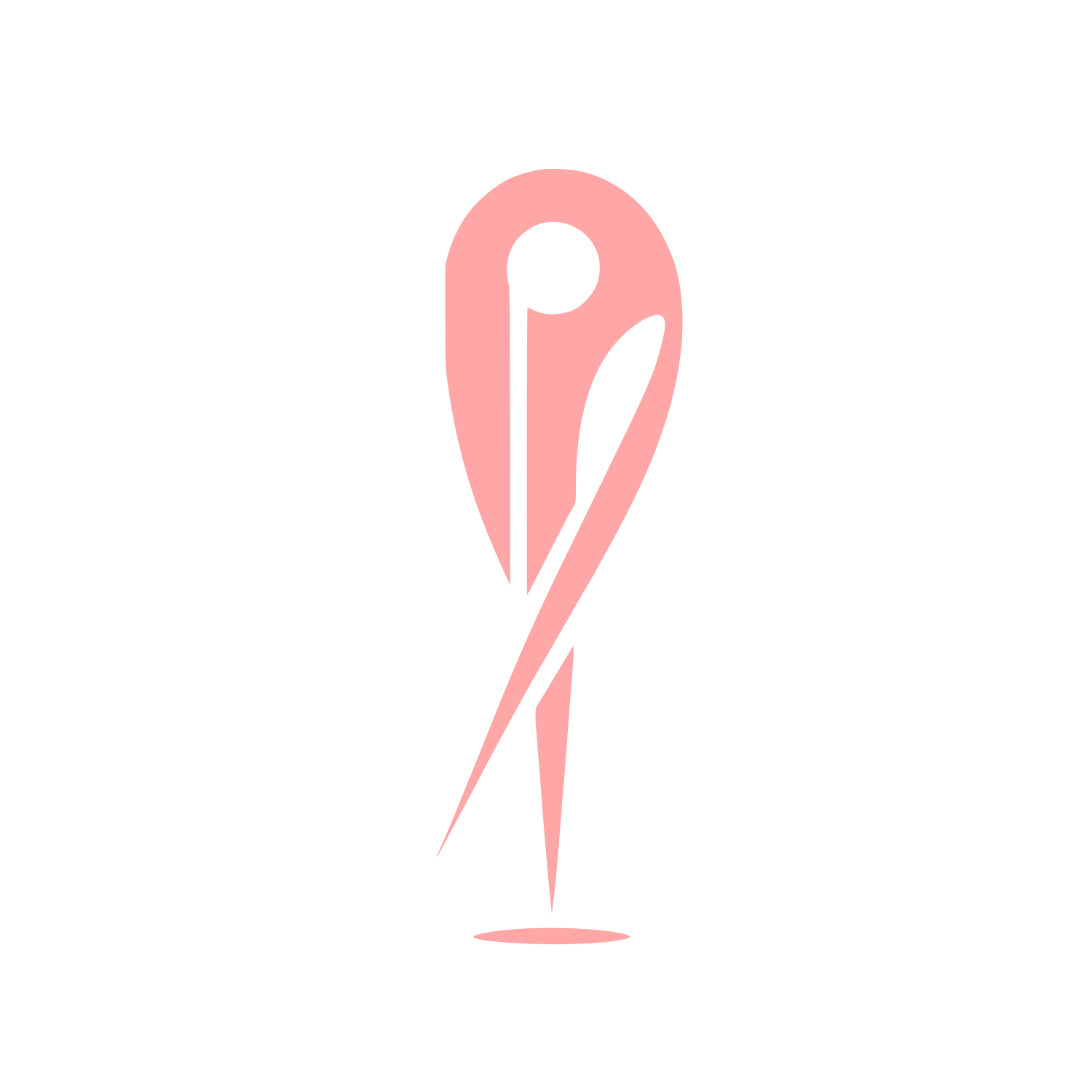 Needle Pin Logo #ffa6a6
