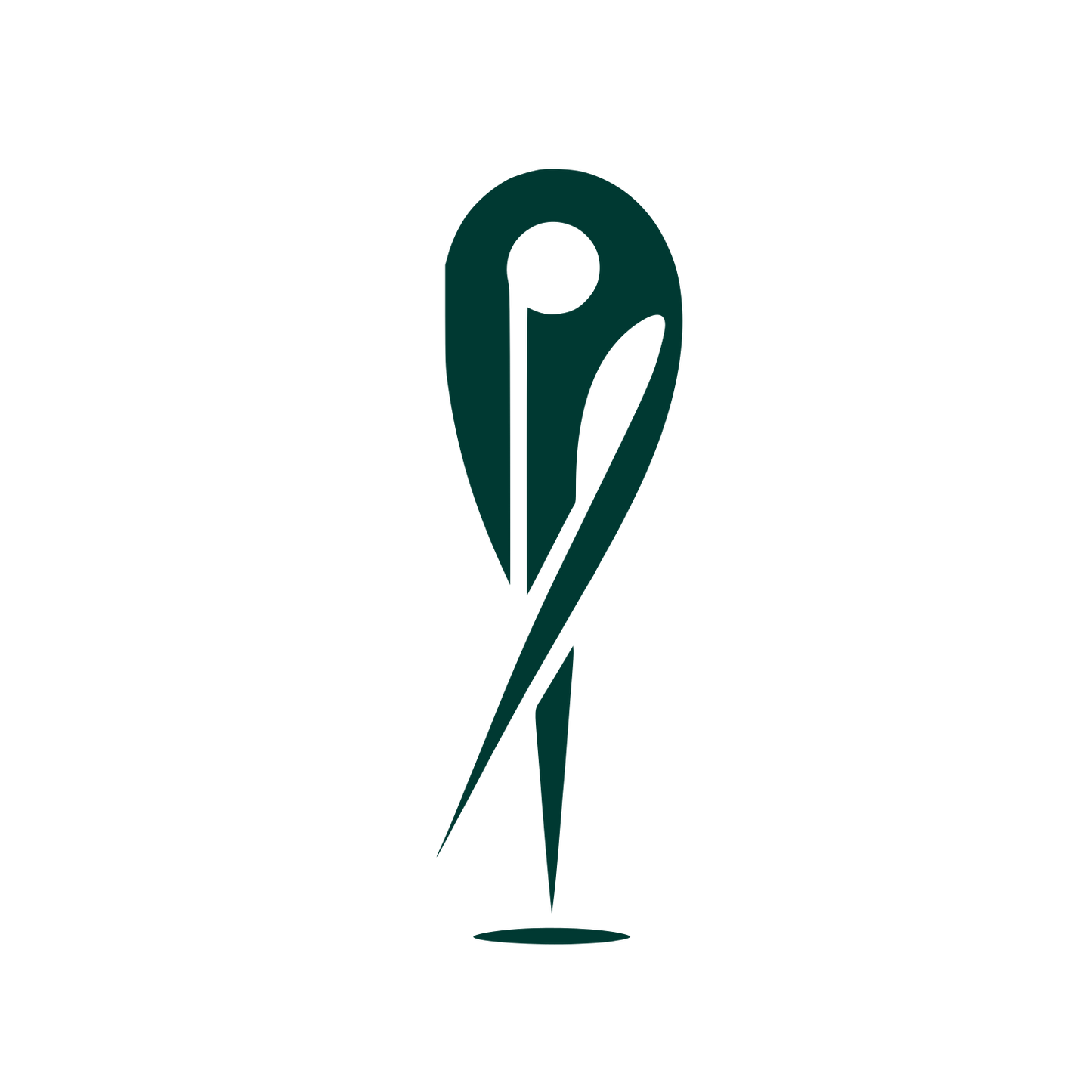 Needle Pin Logo #003932