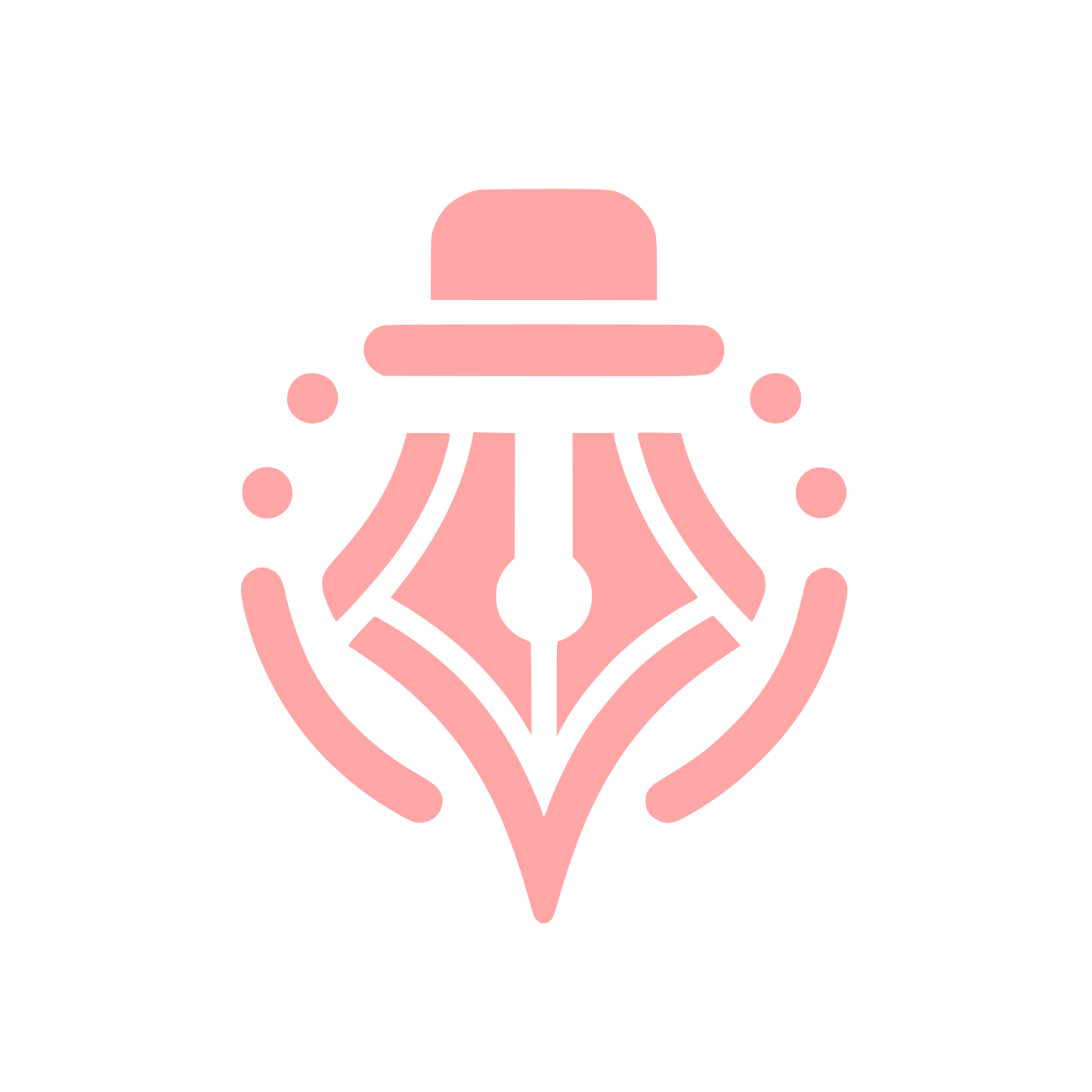 Pen Nib Logo #ffa6a6