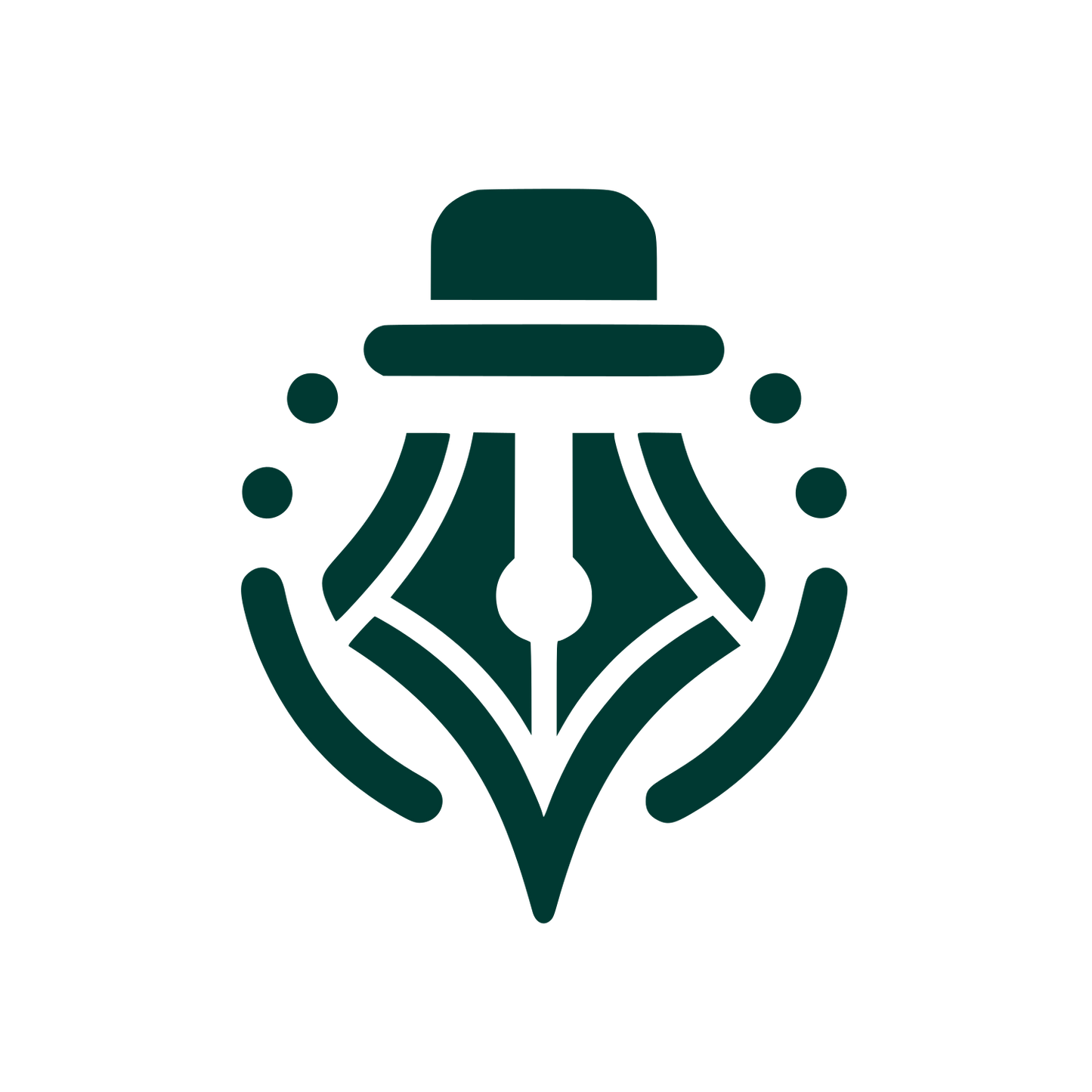 Pen Nib Logo #003932
