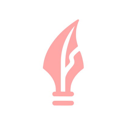 Quill Pen Logo #ffa6a6