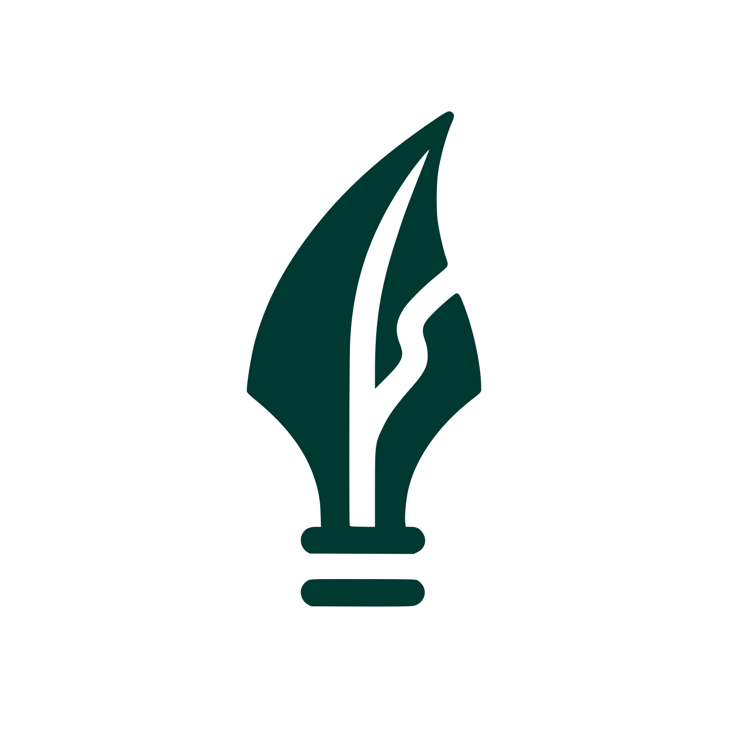 Quill Pen Logo #003932