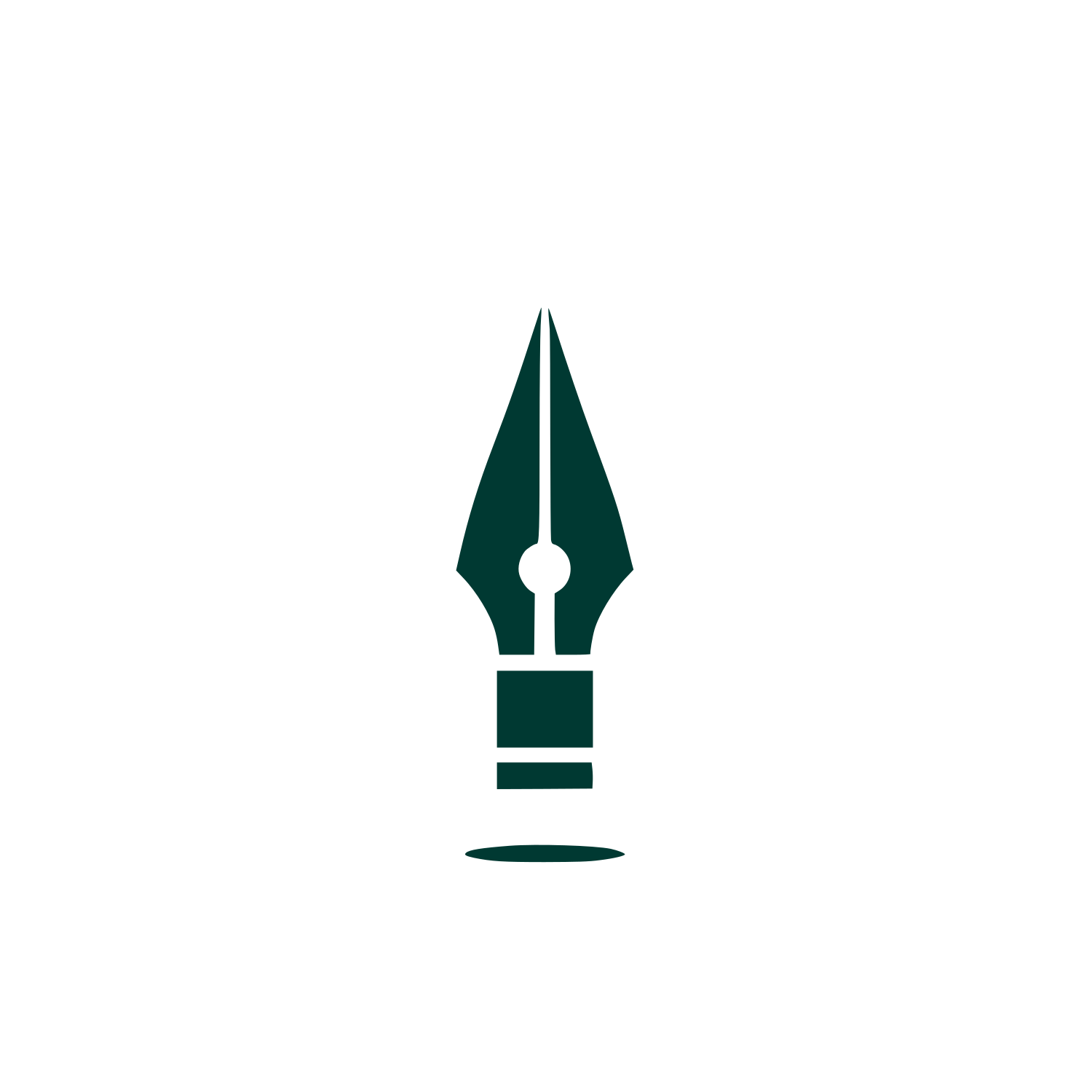 Ink Pen Nib Logo #003932