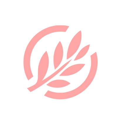 Circular Leaf Logo #ffa6a6