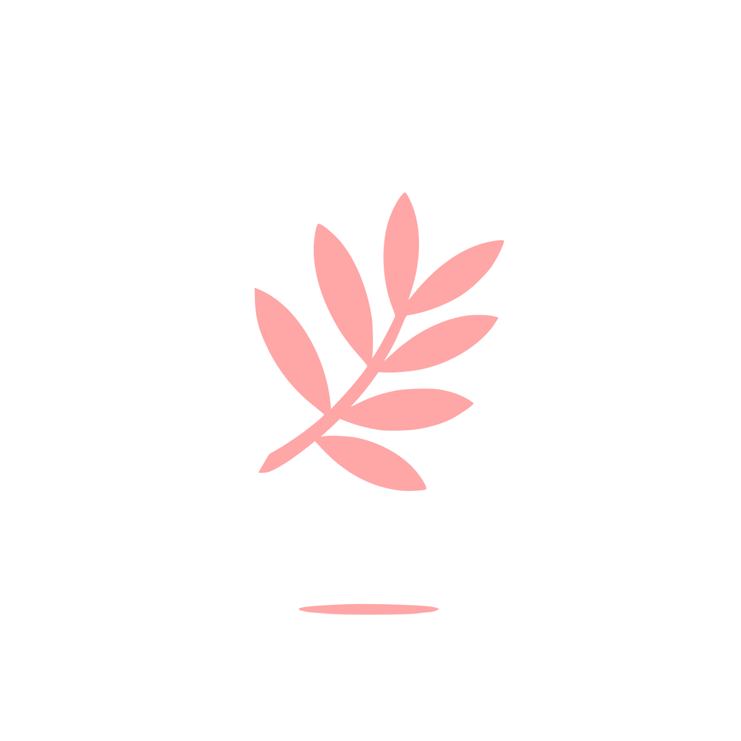 Leaf Branch Logo #ffa6a6