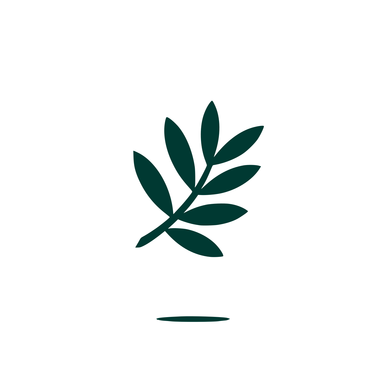 Leaf Branch Logo #003932