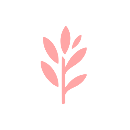 Simplified Plant Logo #ffa6a6