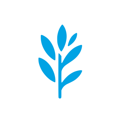 Simplified Plant Logo #00a3e4