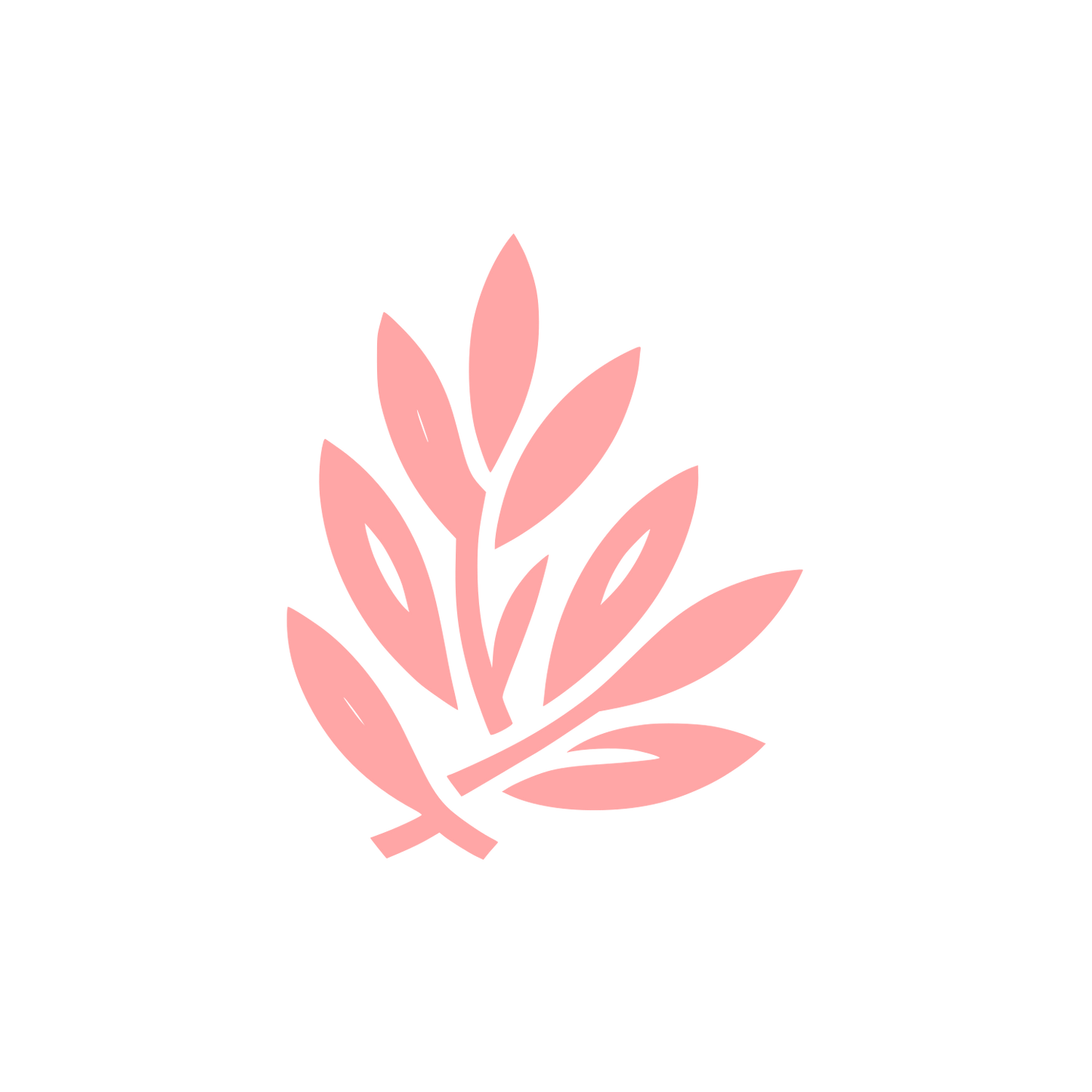 Olive Branch Minimalist Logo #ffa6a6