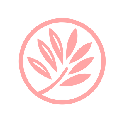 Leaf Emblem Logo #ffa6a6