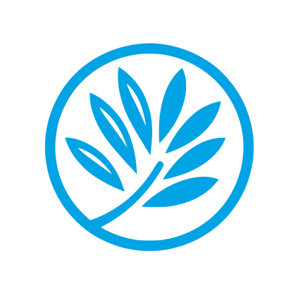 Leaf Emblem Logo #00a3e4