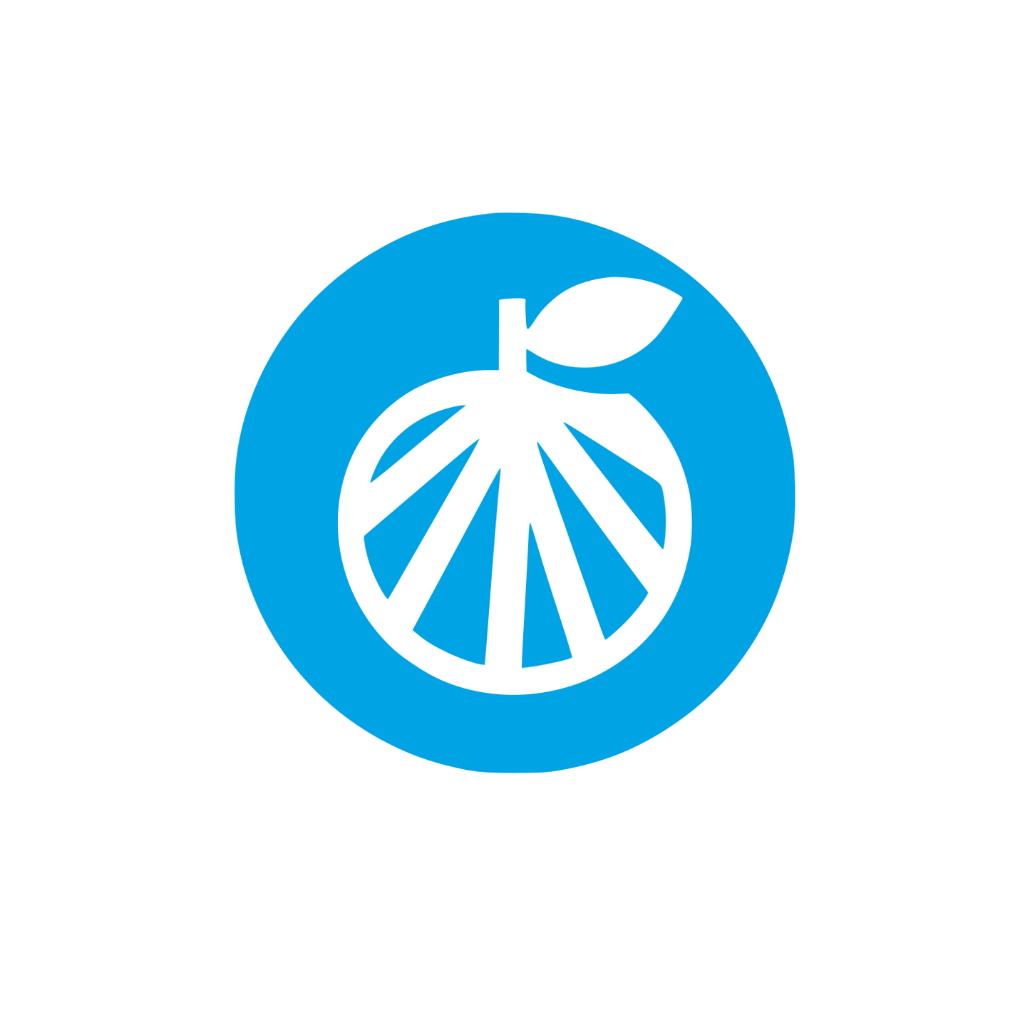 Citrus Fruit Logo #00a3e4