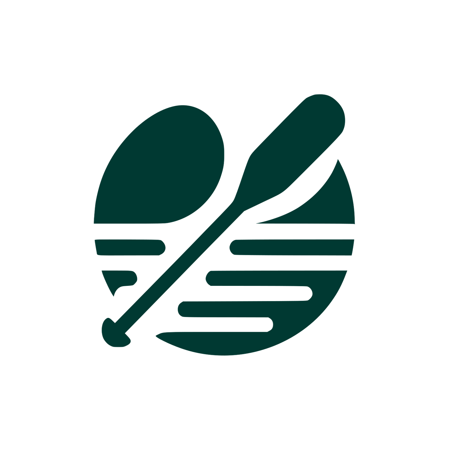 Circle Paddle Logo #003932
