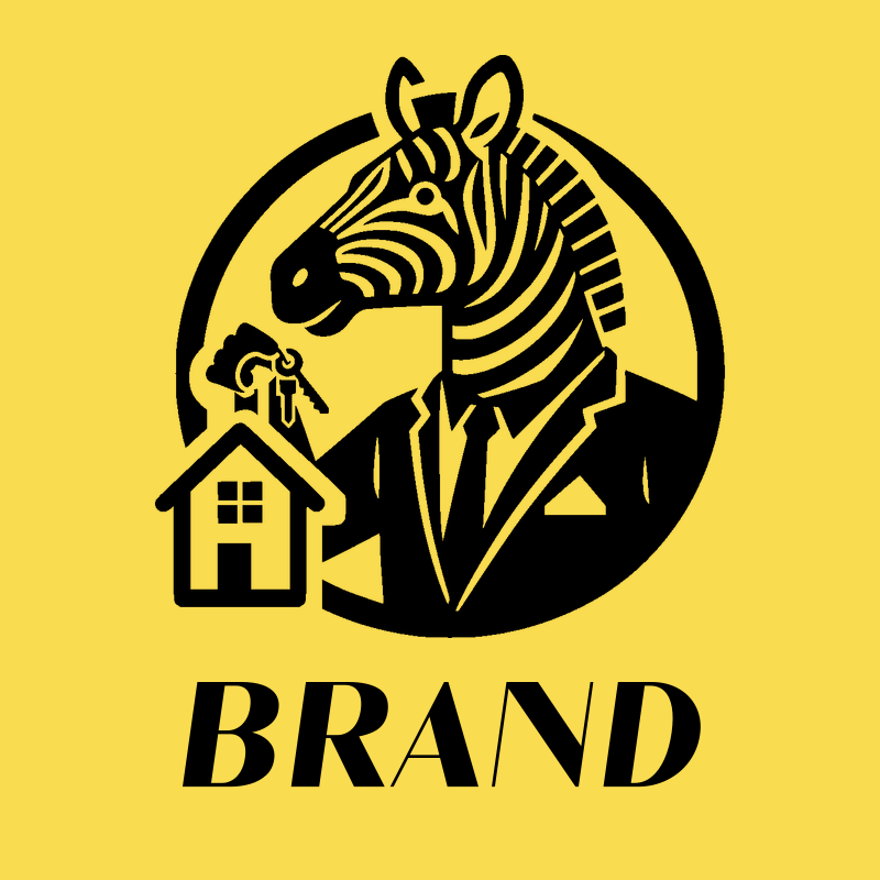 Zebra in Suit Real Estate Logo preview