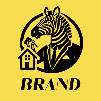 Zebra in Suit Real Estate Logo preview