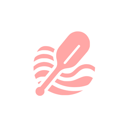 Paddle Sports Logo #ffa6a6
