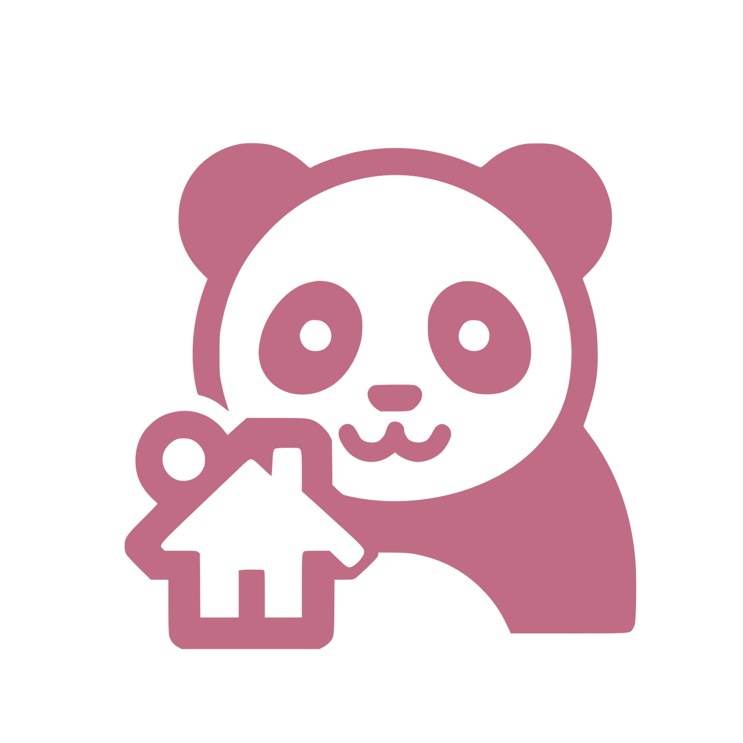 Panda House Logo #C06C84