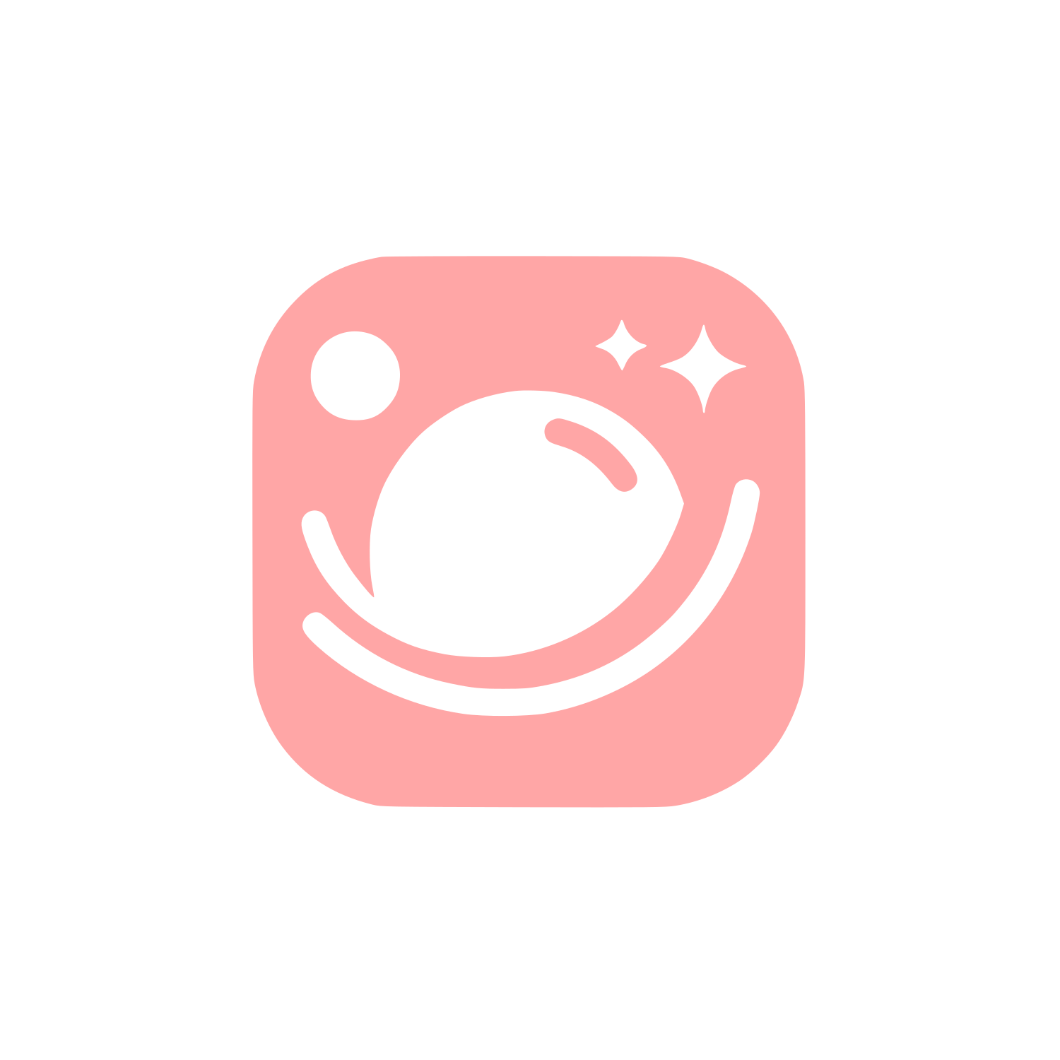 Social Media Logo #ffa6a6