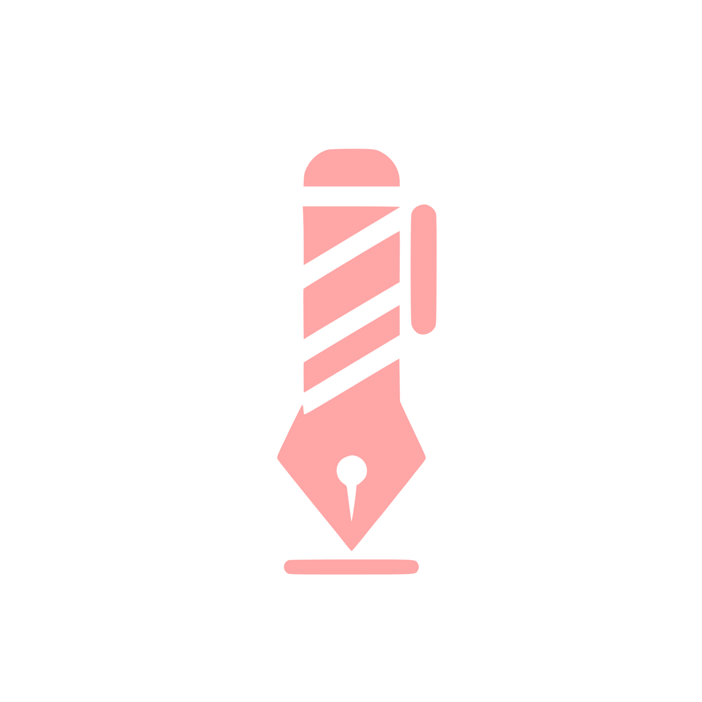 Barber Shop Logo #ffa6a6