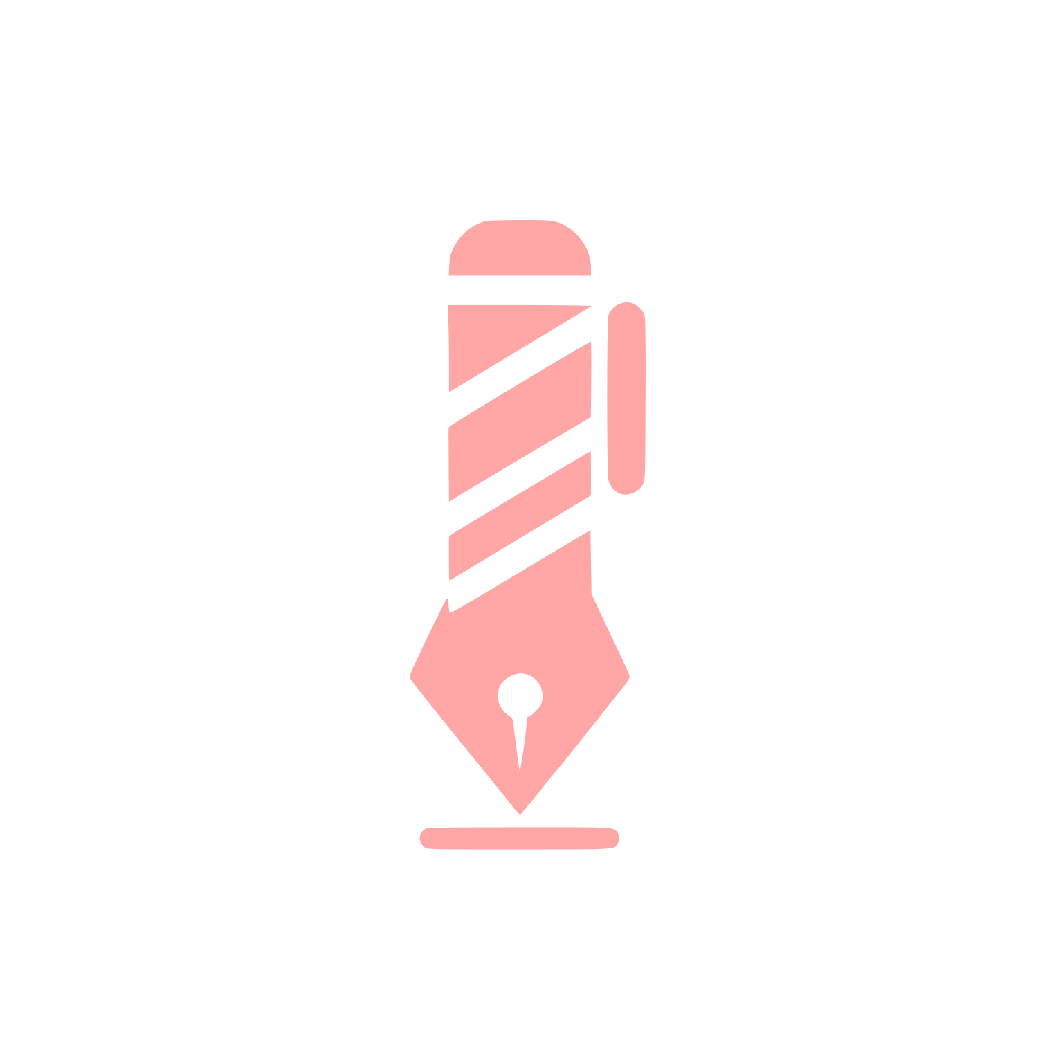 Barber Shop Logo #ffa6a6