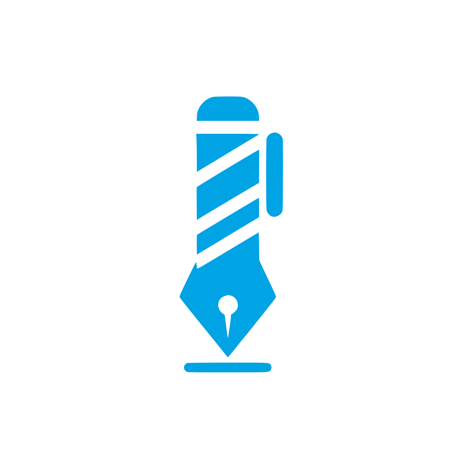 Barber Shop Logo #00a3e4
